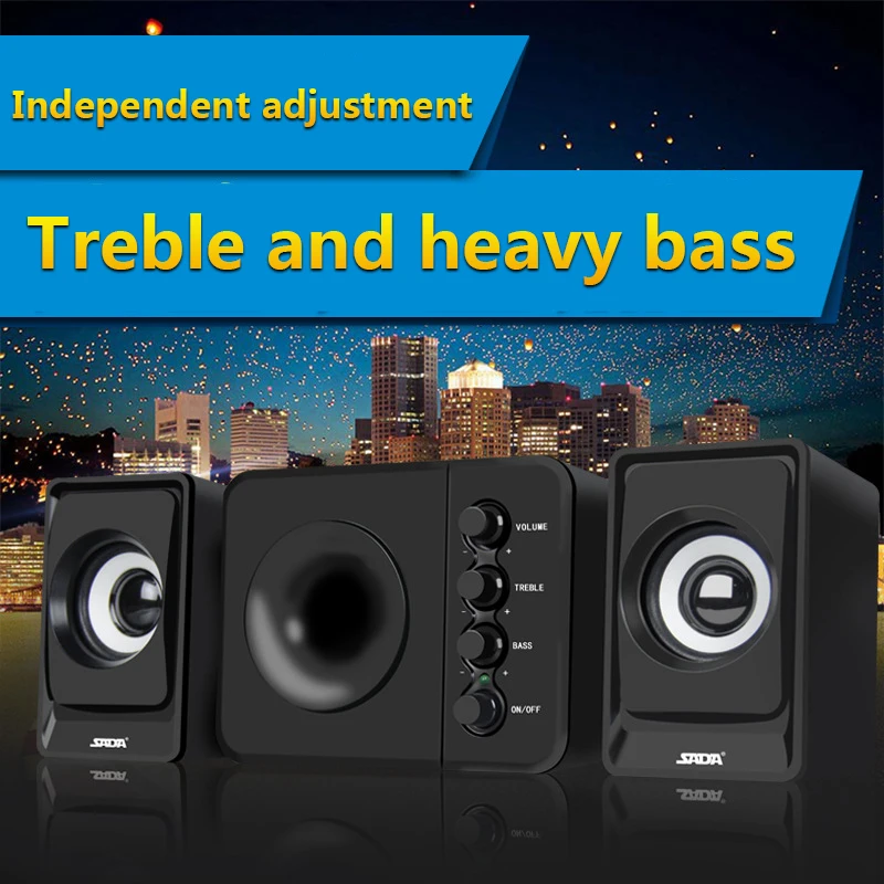 2.1 Computer Speakers Stereo Desktop USB 2.1 Subwoofer for Mobiles PC Tablets Desktop 2.1 Speakers
2.1 Computer Speakers Stereo Desktop USB 2.1 Subwoofer for Mobiles PC Tablets Desktop 2.1 Speakers