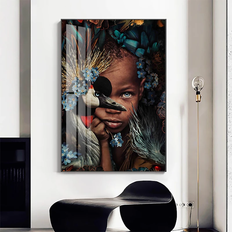 African Black Woman With Animals Tiger Wall Art Print Canvas Painting Nordic Poster Picture for Living Room Modern Home Decor
African Black Woman With Animals Tiger Wall Art Print Canvas Painting Nordic Poster Picture for Living Room Modern Home Decor