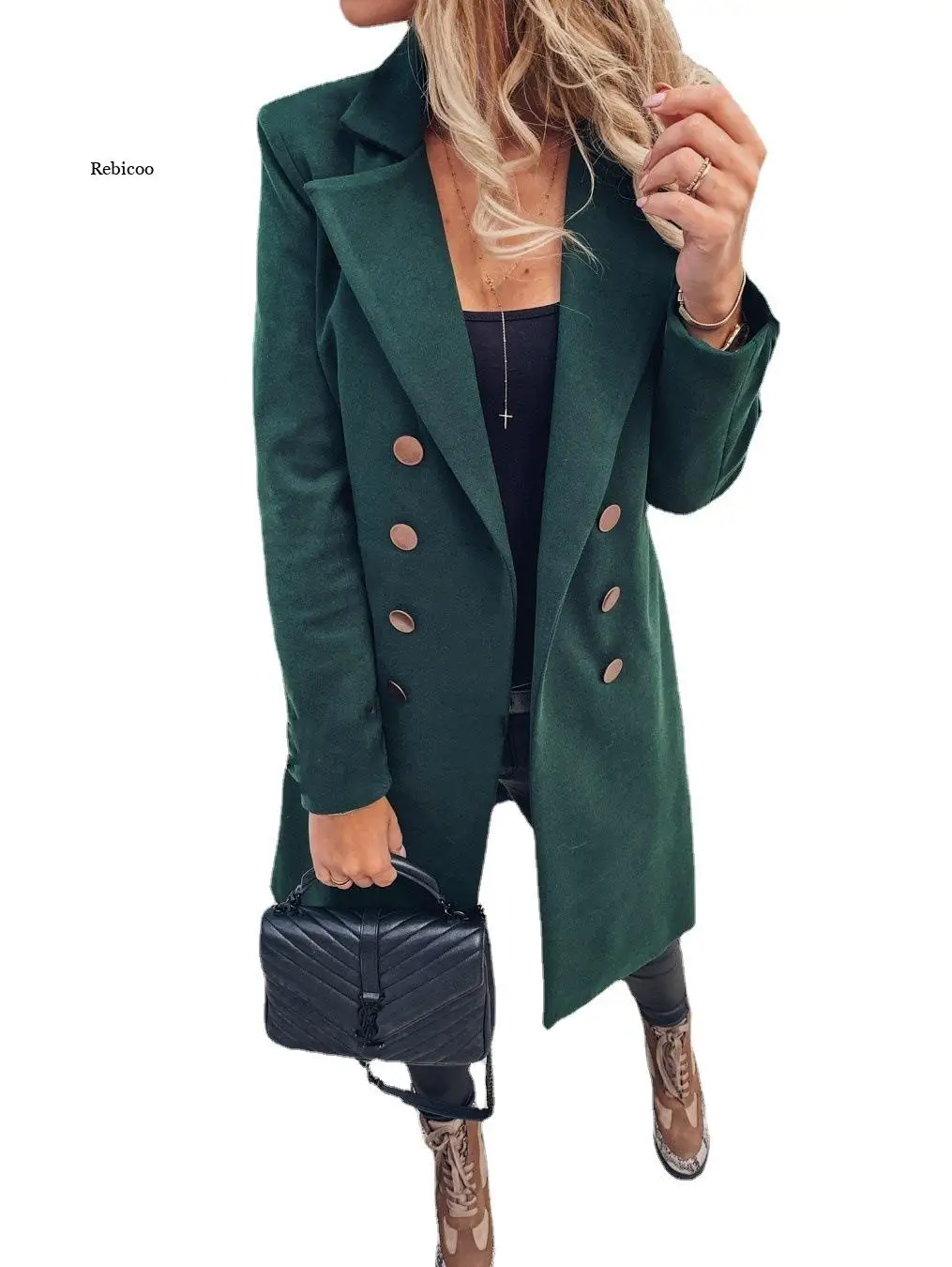 Women Long Wool Blends Coat Lapel Double Button Woolen Women Coats Overcoat Fashion Solid Slim Outerwear Femme Winter New 
Women Long Wool Blends Coat Lapel Double Button Woolen Women Coats Overcoat Fashion Solid Slim Outerwear Femme Winter New