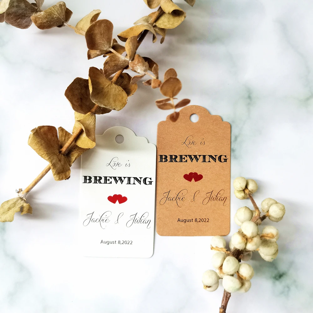 JD79-100 Pcs 35x62mm LOVE IS BREWING Custom Home Decoration Box Gift Key Candy Wedding Flowers Personalized Name Tag
JD79-100 Pcs 35x62mm LOVE IS BREWING Custom Home Decoration Box Gift Key Candy Wedding Flowers Personalized Name Tag