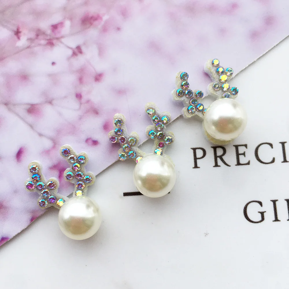 40Pcs Shiny Rhinestones Pearl Antlers Appliques For Craft Clothes Bag Shoe Decoration DIY Headband Accessories Patches
40Pcs Shiny Rhinestones Pearl Antlers Appliques For Craft Clothes Bag Shoe Decoration DIY Headband Accessories Patches