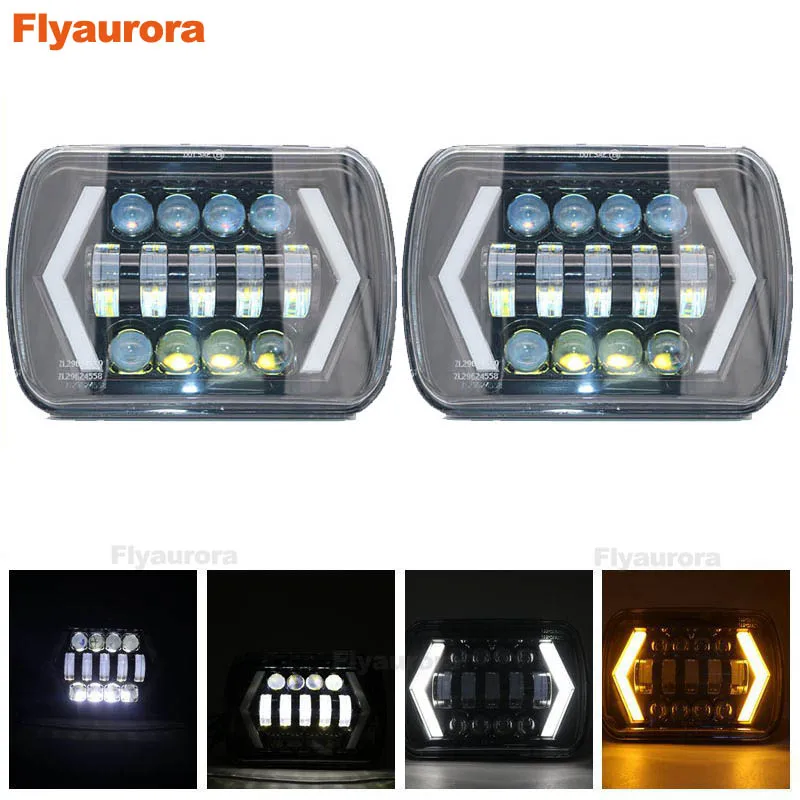 2 Piece LED Headlight 7x6 Inch Angel Eyes DRL H4 LED Square Headlights For 86-95 Jeep Wrangler YJ 84-01 Cherokee XJ Headlamp
2 Piece LED Headlight 7x6 Inch Angel Eyes DRL H4 LED Square Headlights For 86-95 Jeep Wrangler YJ 84-01 Cherokee XJ Headlamp