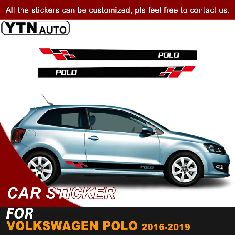 Наклейки на боковую дверь автомобиля для Volkswagen Polo Hatchback 2016 2017 2018 2019, полосатые клетчатые графические виниловые наклейки, автомобильные аксессуары
Наклейки на боковую дверь автомобиля для Volkswagen Polo Hatchback 2016 2017 2018 2019, полосатые клетчатые графические виниловые наклейки, автомобильные аксессуары