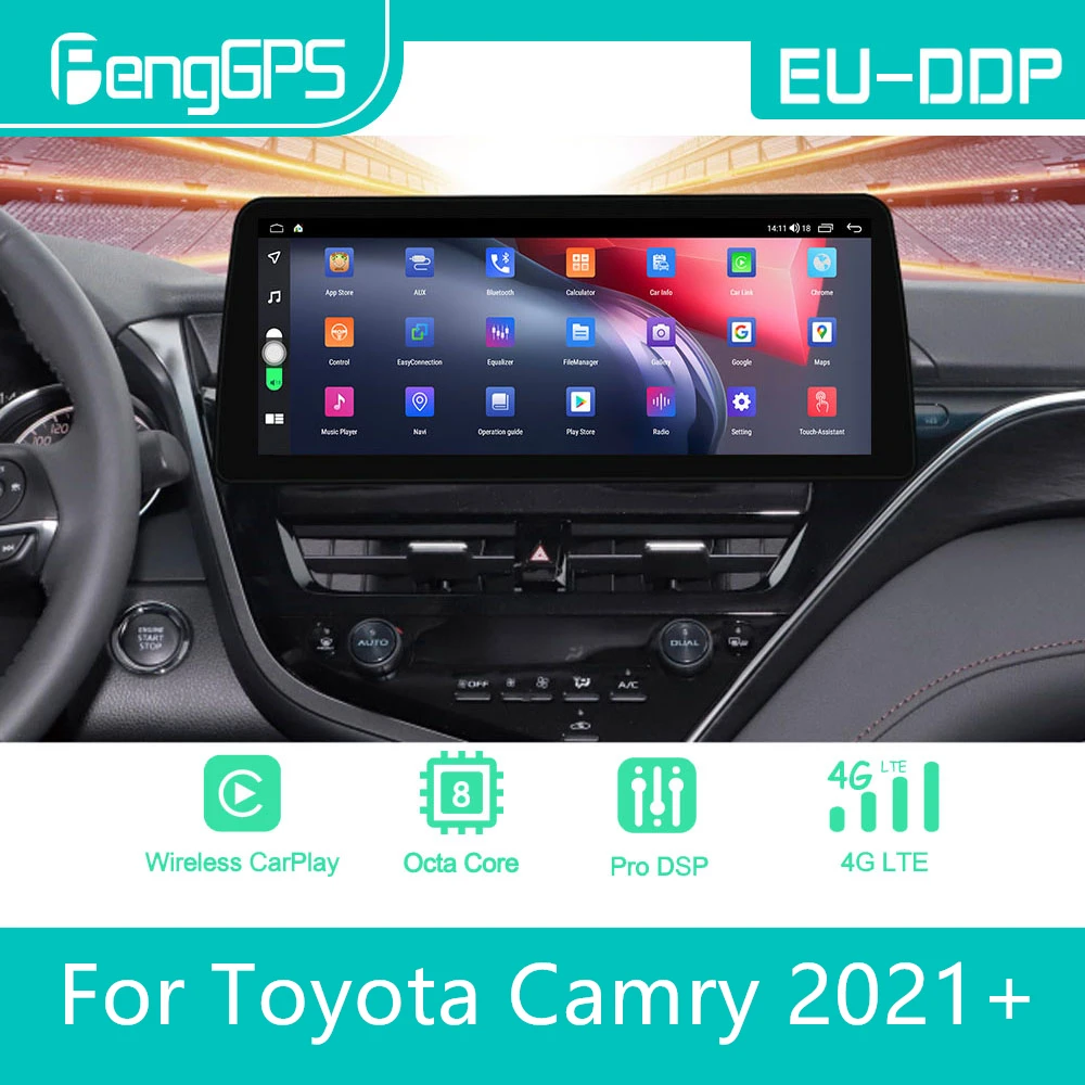 Автомагнитола 2DIN для Toyota Camry, мультимедийный проигрыватель на Android 12,3 с GPS Навигатором и экраном 2021 дюйма
Автомагнитола 2DIN для Toyota Camry, мультимедийный проигрыватель на Android 12,3 с GPS Навигатором и экраном 2021 дюйма