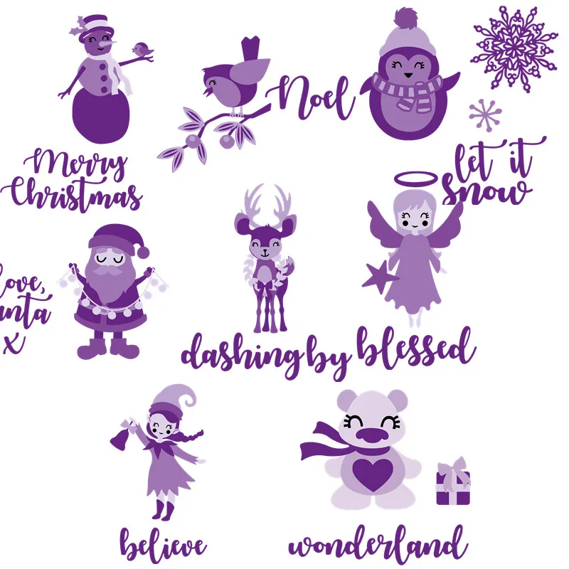 "Merry Christmas" Words Santa Clause Metal Cutting Dies Scrapbooking Album Paper DIY Card decoration Craft Embossing Die Cuts
"Merry Christmas" Words Santa Clause Metal Cutting Dies Scrapbooking Album Paper DIY Card decoration Craft Embossing Die Cuts