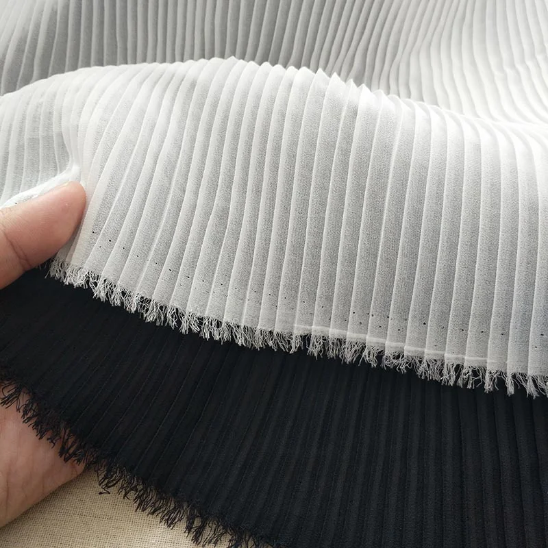 Lace230-2 White/Black Pleated Gauze Soft Mesh Fabric/Fashion Gauze Clothe/Modelling DIY Materials/Designer Clothes Fabrics
Lace230-2 White/Black Pleated Gauze Soft Mesh Fabric/Fashion Gauze Clothe/Modelling DIY Materials/Designer Clothes Fabrics