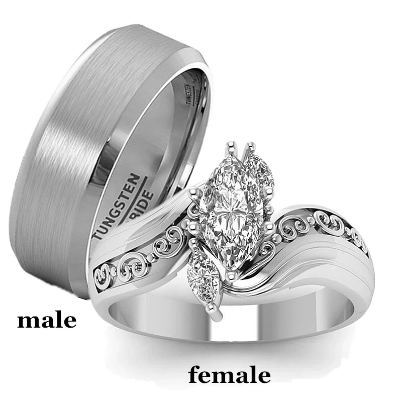 Fashion Couple Rings Men Stainless Steel Rings For Women Cubic Zirconia Ring Bridal Engagement Wedding Valentine Day Gift
Fashion Couple Rings Men Stainless Steel Rings For Women Cubic Zirconia Ring Bridal Engagement Wedding Valentine Day Gift