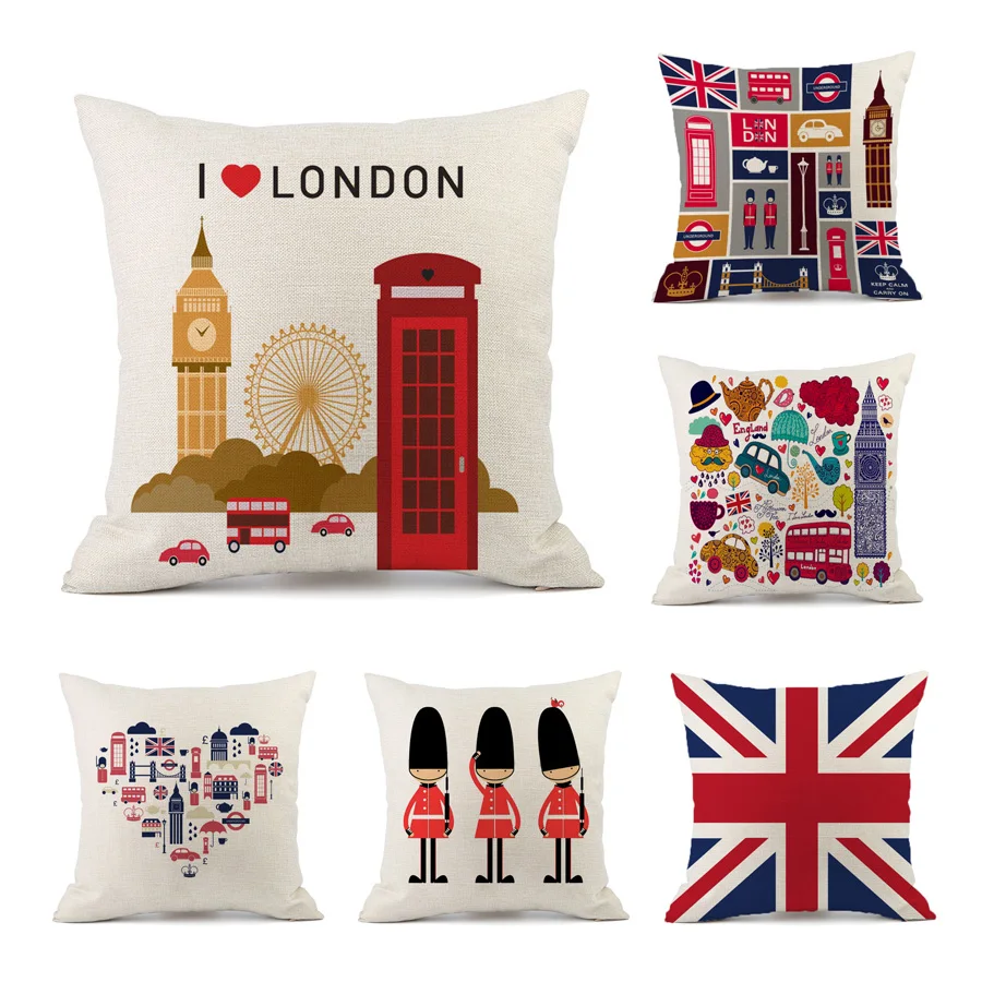 British London Pillowcase England Pillow Case Party Home Decor Throw Pillow cover Decorative Office Chairs Bed Sofa
British London Pillowcase England Pillow Case Party Home Decor Throw Pillow cover Decorative Office Chairs Bed Sofa