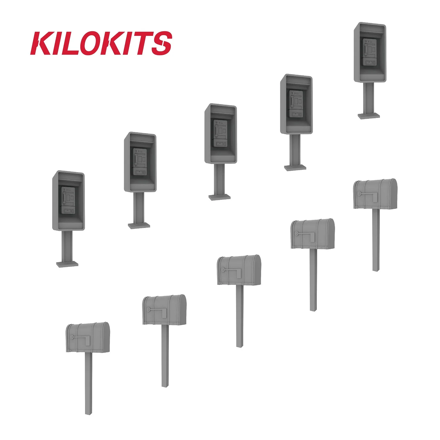 1/72 5 Sets Plastic Telephone Booth and Mailbox Diorama Building Kits Miniature Accessories Parts
1/72 5 Sets Plastic Telephone Booth and Mailbox Diorama Building Kits Miniature Accessories Parts