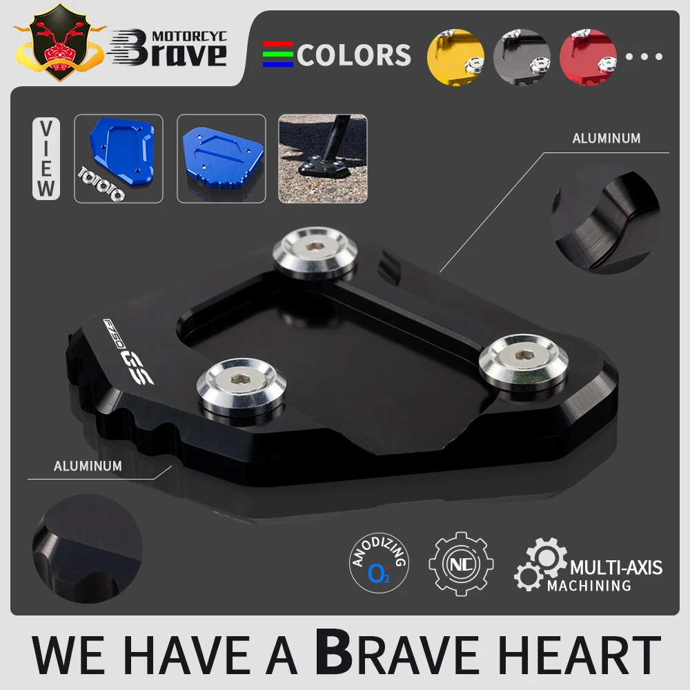 Motorcycle Accessories CNC Kickstand Side Stand Enlarge Extension Pad Support For BMW F750GS 2018 2019 2020 2021 2022 F 750 GS
Motorcycle Accessories CNC Kickstand Side Stand Enlarge Extension Pad Support For BMW F750GS 2018 2019 2020 2021 2022 F 750 GS