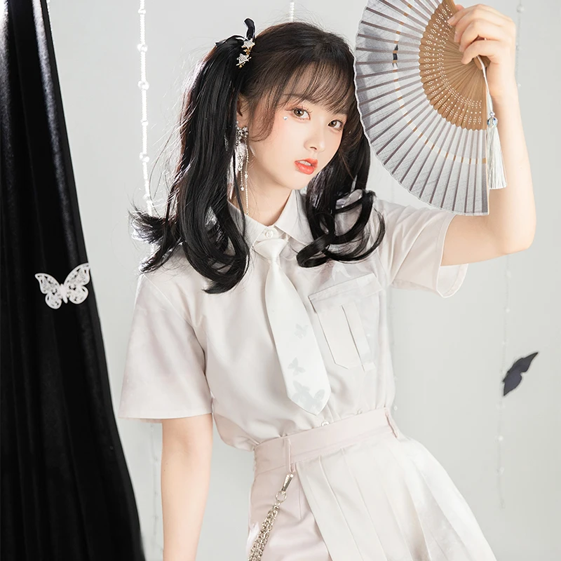 New Improved Han Style Daily Clothes Improved Hanfu Clothing Oriental Dance Girls Group Uniform Suit Cosplay Costumes DQL5809
New Improved Han Style Daily Clothes Improved Hanfu Clothing Oriental Dance Girls Group Uniform Suit Cosplay Costumes DQL5809