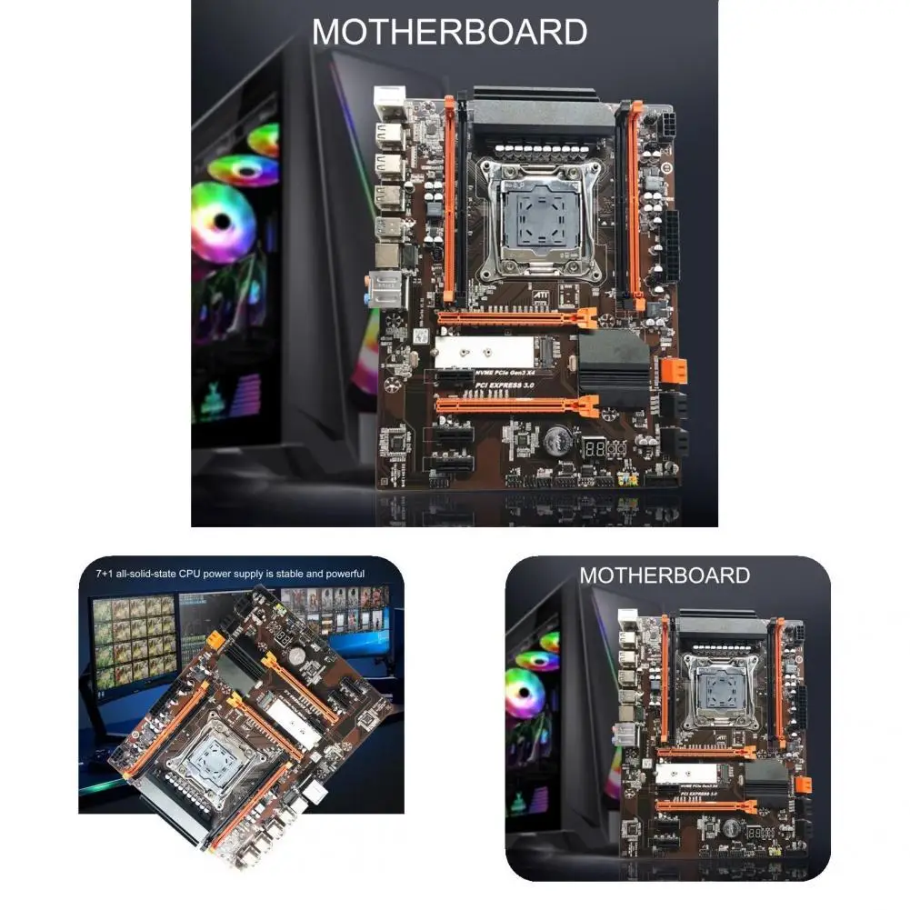 Легкая прочная X99 LGA 2011-3 DDR4 Высокоэффективная материнская плата для ПК, черная игровая материнская плата, высокая эффективность для компьютера
Легкая прочная X99 LGA 2011-3 DDR4 Высокоэффективная материнская плата для ПК, черная игровая материнская плата, высокая эффективность для компьютера