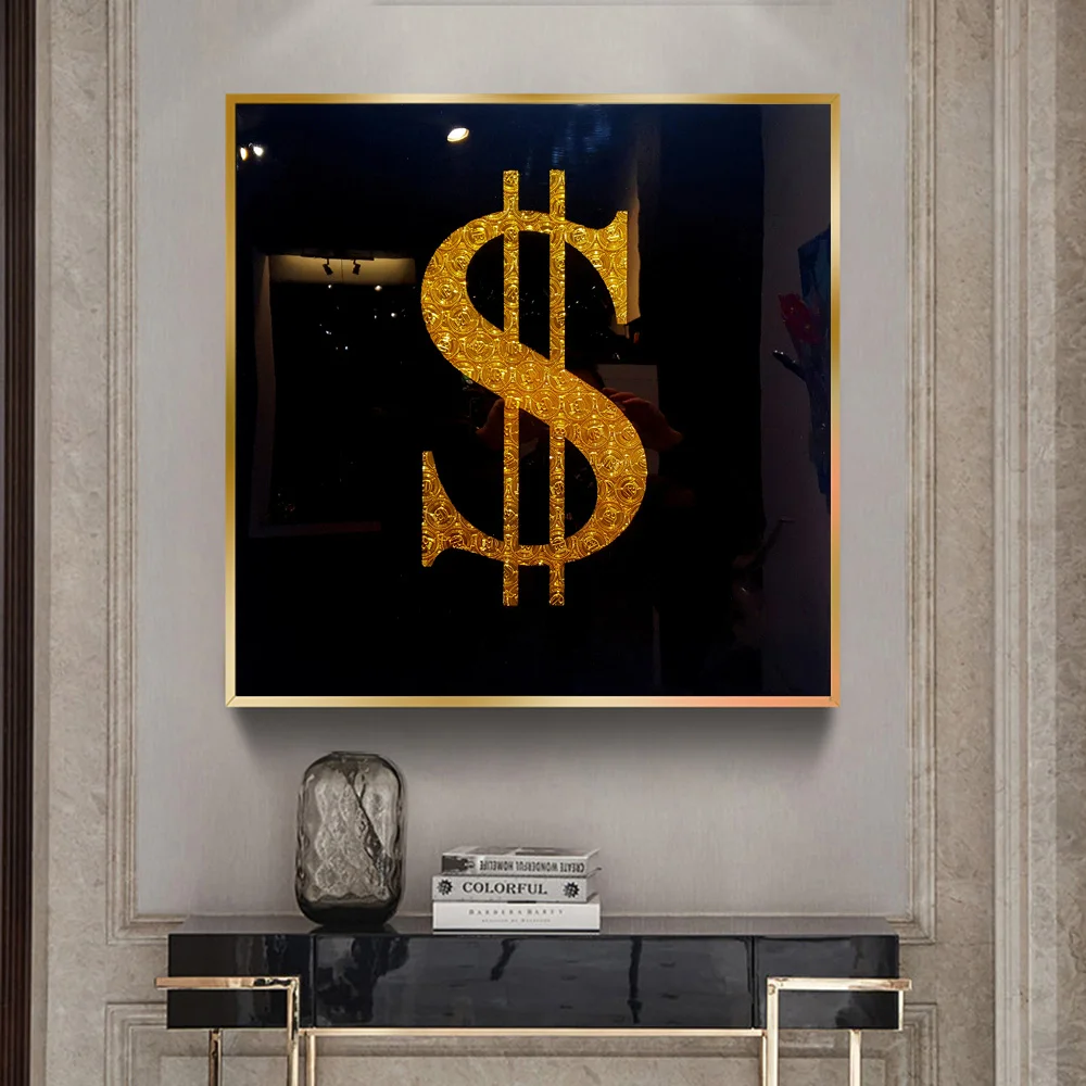 Golden Dollar Money Modern Art Prints And Poster Black Background Picture Home Decor Canvas Painting Craft Gift Cuadros For Room
Golden Dollar Money Modern Art Prints And Poster Black Background Picture Home Decor Canvas Painting Craft Gift Cuadros For Room