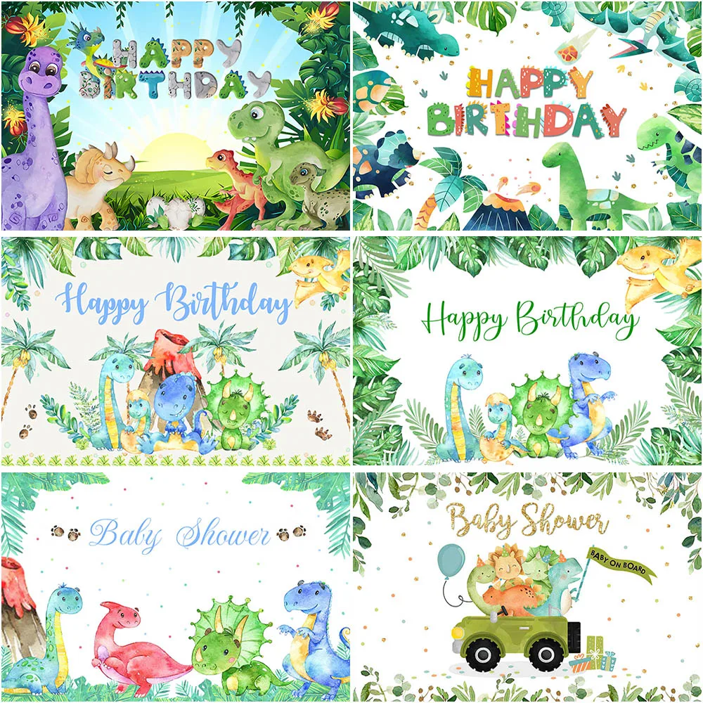 Cartoon Dinosaur Photography Background for Baby Shower Birthday Party Decoration Backdrop Green Leaf Dessert Table Banner Props
Cartoon Dinosaur Photography Background for Baby Shower Birthday Party Decoration Backdrop Green Leaf Dessert Table Banner Props