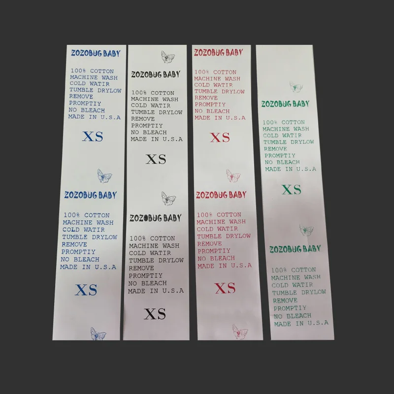 HSPOS White Garment Tag Washable Label Tag Custom Logo Garment Care Label for Label Printer
HSPOS White Garment Tag Washable Label Tag Custom Logo Garment Care Label for Label Printer