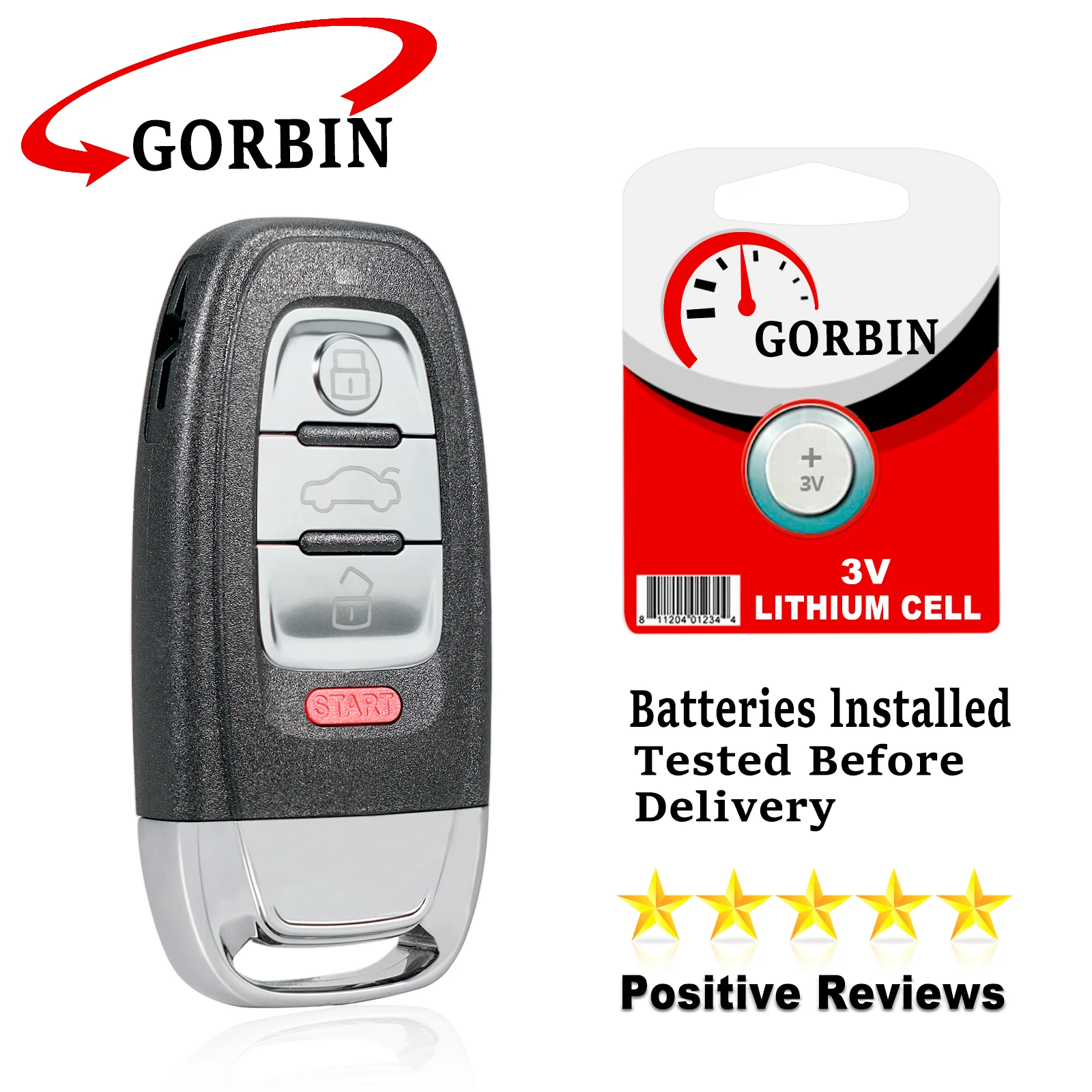 GORBIN 3+1 BUT Car Remote Key for Audi A4 A5 S4 S5 Q5 2008 2009 2010 2011 2012 Smart Car Key 315Mhz PCF7945 Chip IYZFBSB802
GORBIN 3+1 BUT Car Remote Key for Audi A4 A5 S4 S5 Q5 2008 2009 2010 2011 2012 Smart Car Key 315Mhz PCF7945 Chip IYZFBSB802