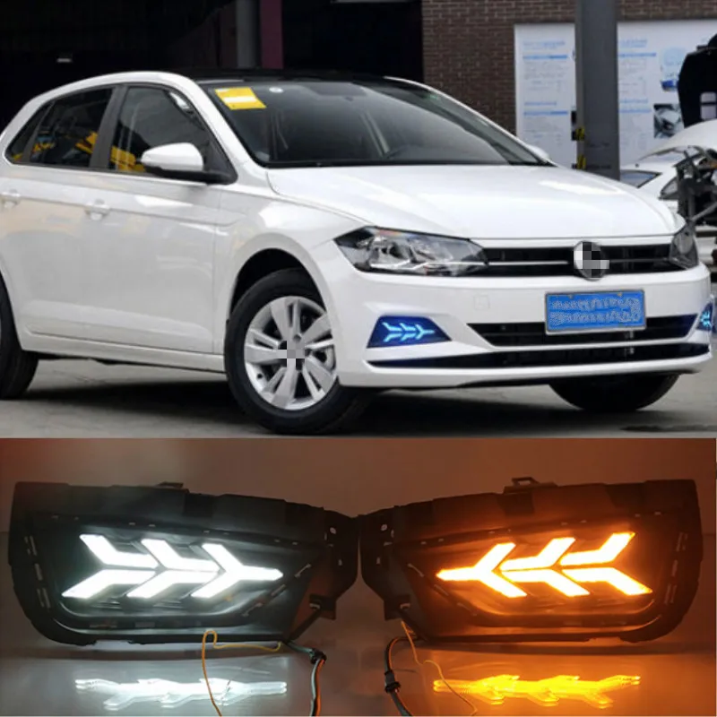 2PCS Car DRL For Volkswagen Polo 2019 2020 LED Daytime Running Light Fog Lamp Sequential Yellow Turn Signal Function
2PCS Car DRL For Volkswagen Polo 2019 2020 LED Daytime Running Light Fog Lamp Sequential Yellow Turn Signal Function