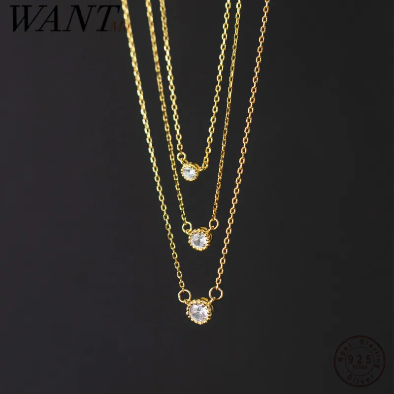 WANTME 925 Sterling Silver Simple Round Single Zircon Lace Pendant Clavicle Necklace for Women Fashion Wedding Party Jewelry
WANTME 925 Sterling Silver Simple Round Single Zircon Lace Pendant Clavicle Necklace for Women Fashion Wedding Party Jewelry