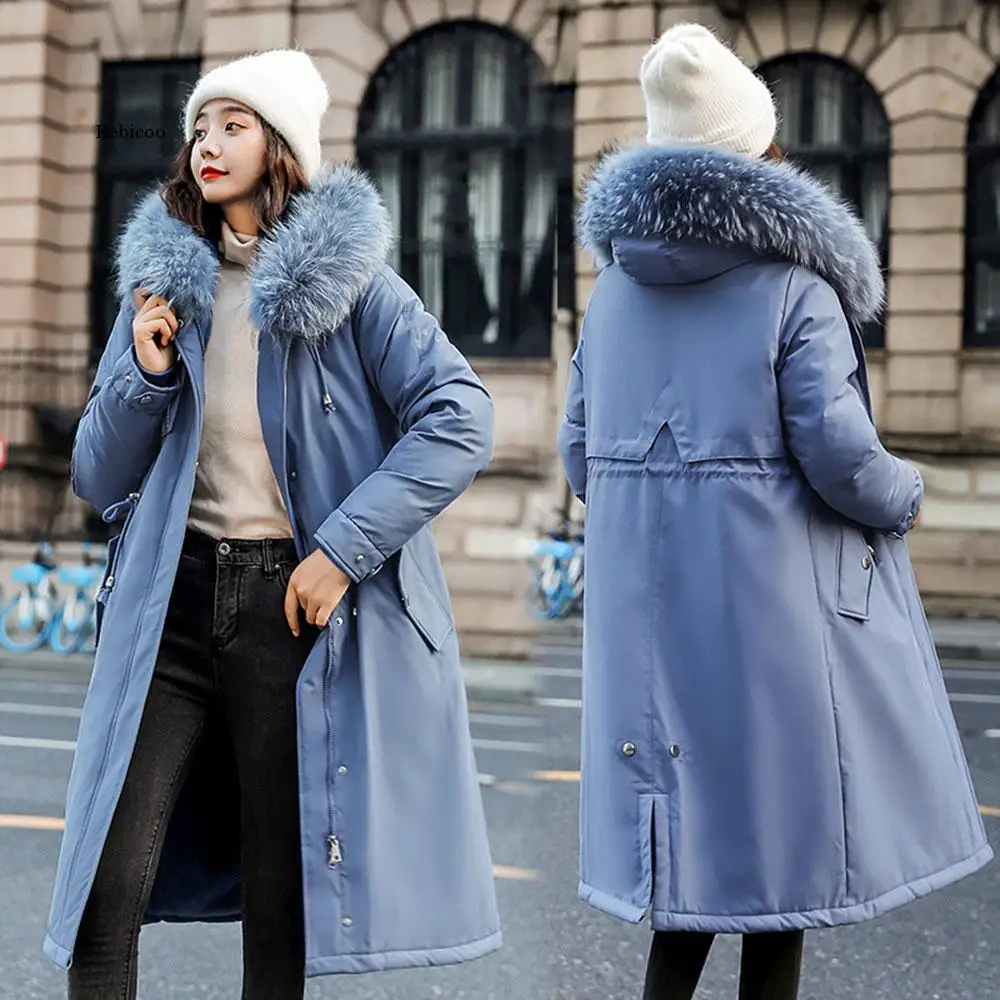Winter Jacket Parkas Women's Winter Long Coats Hooded Fur Collar Thick Warm Winter Jackets Women
Winter Jacket Parkas Women's Winter Long Coats Hooded Fur Collar Thick Warm Winter Jackets Women