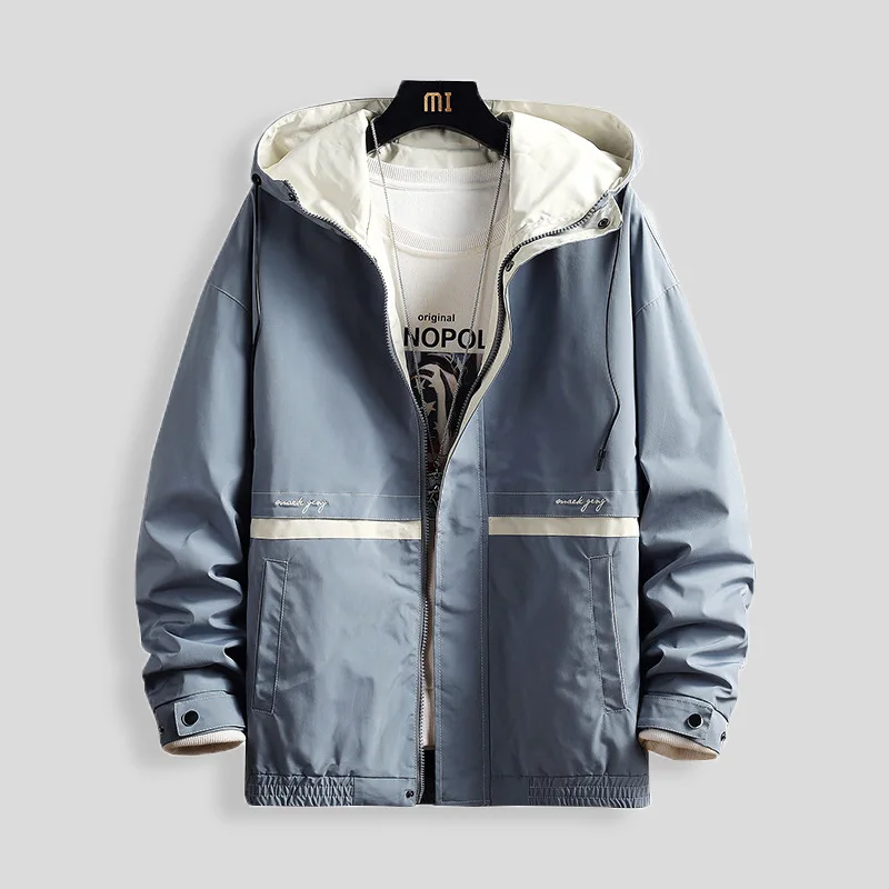 New Brand Jacket Men Zipper Spring Autumn Casual Solid Hooded Jackets Men's Outwear Slim Fit High Quality Windbreaker AU-208
New Brand Jacket Men Zipper Spring Autumn Casual Solid Hooded Jackets Men's Outwear Slim Fit High Quality Windbreaker AU-208