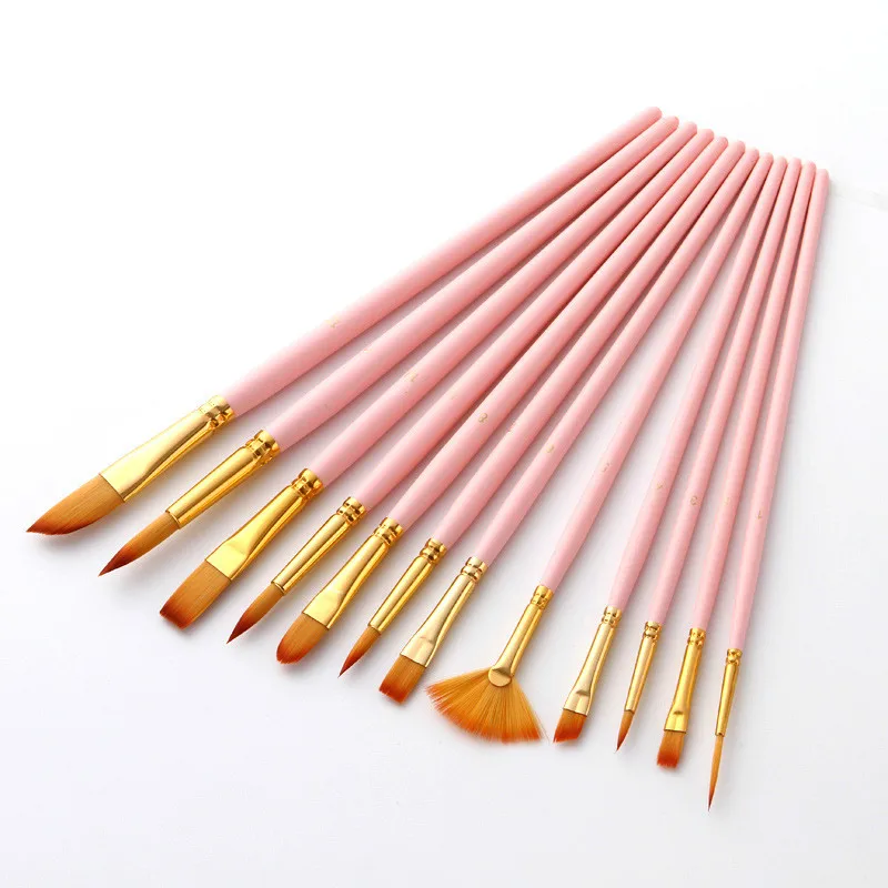 24PCS Watercolor Oil Paint Brush Colorful Different Shaped Nylon Hair Brush Pen Acrylic Painting Art Brush Art Supplies Aquarel
24PCS Watercolor Oil Paint Brush Colorful Different Shaped Nylon Hair Brush Pen Acrylic Painting Art Brush Art Supplies Aquarel