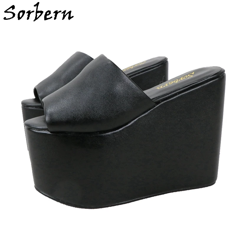 Sorbern Comfortable Women Slippers Thick Platform Wedges Slip On Summer Shoe Outdoor Slides Open Toe Lady Shoes Custom Colors
Sorbern Comfortable Women Slippers Thick Platform Wedges Slip On Summer Shoe Outdoor Slides Open Toe Lady Shoes Custom Colors