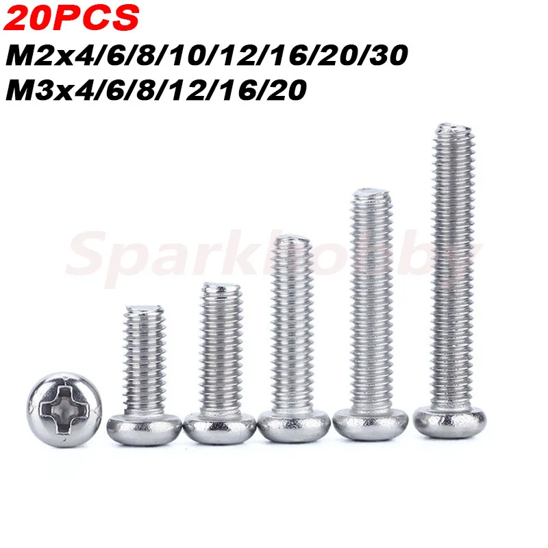 20PCS PM M2x4/6/8/10/12/16/20/30 M3x4/6/8/12/16/20 Nickel Plated Cross Recessed Round Pan Head Screws for Motor fixing screws
20PCS PM M2x4/6/8/10/12/16/20/30 M3x4/6/8/12/16/20 Nickel Plated Cross Recessed Round Pan Head Screws for Motor fixing screws