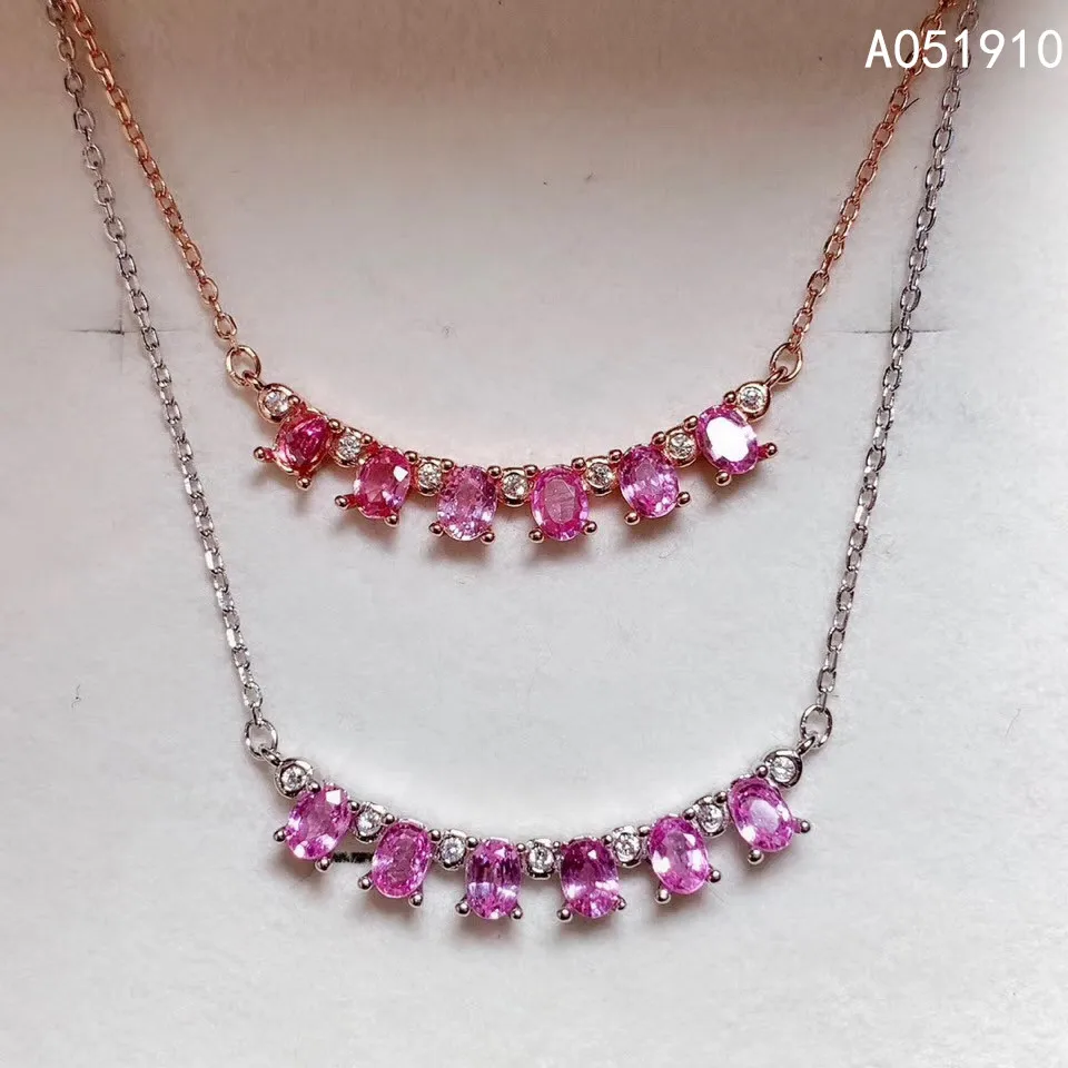 KJJEAXCMY Boutique Jewelry 925 Sterling Silver Inlaid Natural Pink Sapphire Women's Pendant Necklace Supports Inspection Trendy
KJJEAXCMY Boutique Jewelry 925 Sterling Silver Inlaid Natural Pink Sapphire Women's Pendant Necklace Supports Inspection Trendy