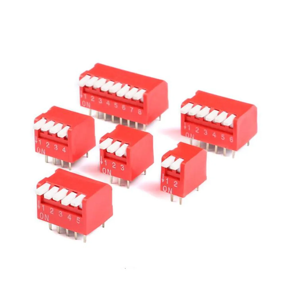 50 шт./1 лот, красные 2,54 мм, боковые DIP-код, цифровые ползунковые тумблеры 2P 3 4 5 6 8PIN
50 шт./1 лот, красные 2,54 мм, боковые DIP-код, цифровые ползунковые тумблеры 2P 3 4 5 6 8PIN