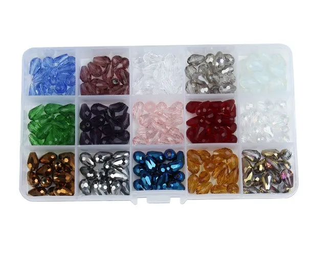 Multi-Color in box 8*12mm Crystal Tear Drop Shape Beads Glass Loose Spacer Round For Jewelry Making
Multi-Color in box 8*12mm Crystal Tear Drop Shape Beads Glass Loose Spacer Round For Jewelry Making