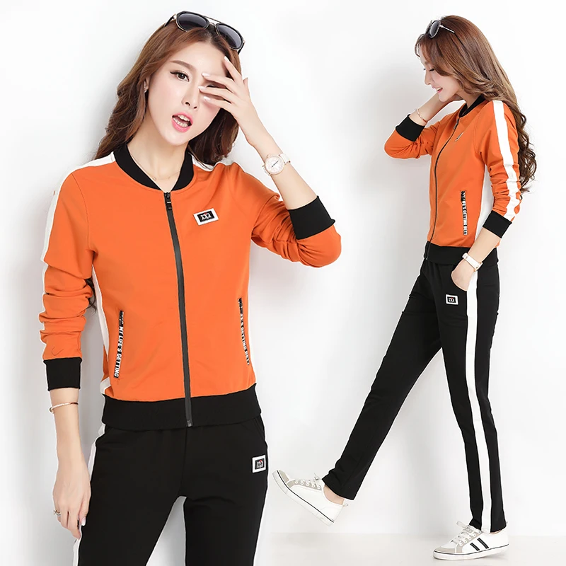 Spring Autumn Tracksuit Zipper O-Neck Collar Women Loose Casual Sweatshirt And Striped Pants Two Pieces Set Outfits M-3XL
Spring Autumn Tracksuit Zipper O-Neck Collar Women Loose Casual Sweatshirt And Striped Pants Two Pieces Set Outfits M-3XL