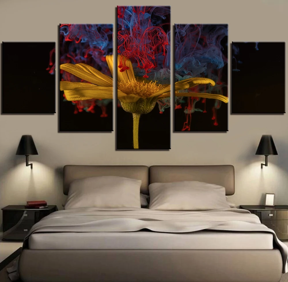 5 Pieces Wall Art Canvas Painting Magic Red Flower Bud Daisy Poster Modern Home Decoration Pictures Modular Living Room
5 Pieces Wall Art Canvas Painting Magic Red Flower Bud Daisy Poster Modern Home Decoration Pictures Modular Living Room