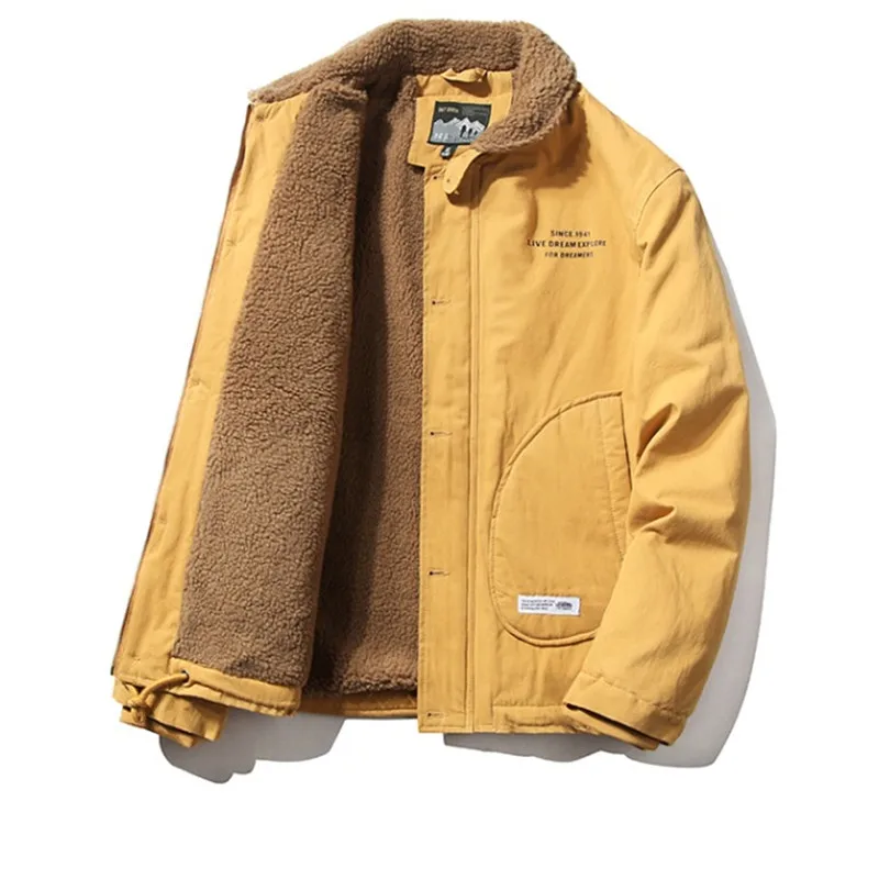 Men's Fleece-lined Warm Coat Thickened Tooling Tops Outdoor Climbing Camping Training Combat Ski Multi-bag Cotton-padded Jacket
Men's Fleece-lined Warm Coat Thickened Tooling Tops Outdoor Climbing Camping Training Combat Ski Multi-bag Cotton-padded Jacket