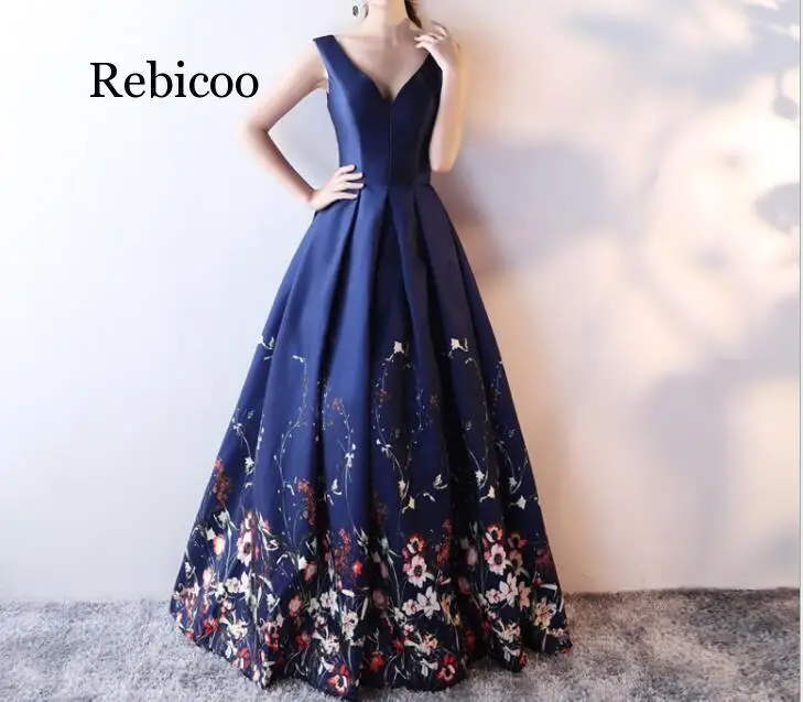 Floral Print V Neck A Line Long Dresses Elegant Party Flowers Draped Open Back Prom Gowns
Floral Print V Neck A Line Long Dresses Elegant Party Flowers Draped Open Back Prom Gowns