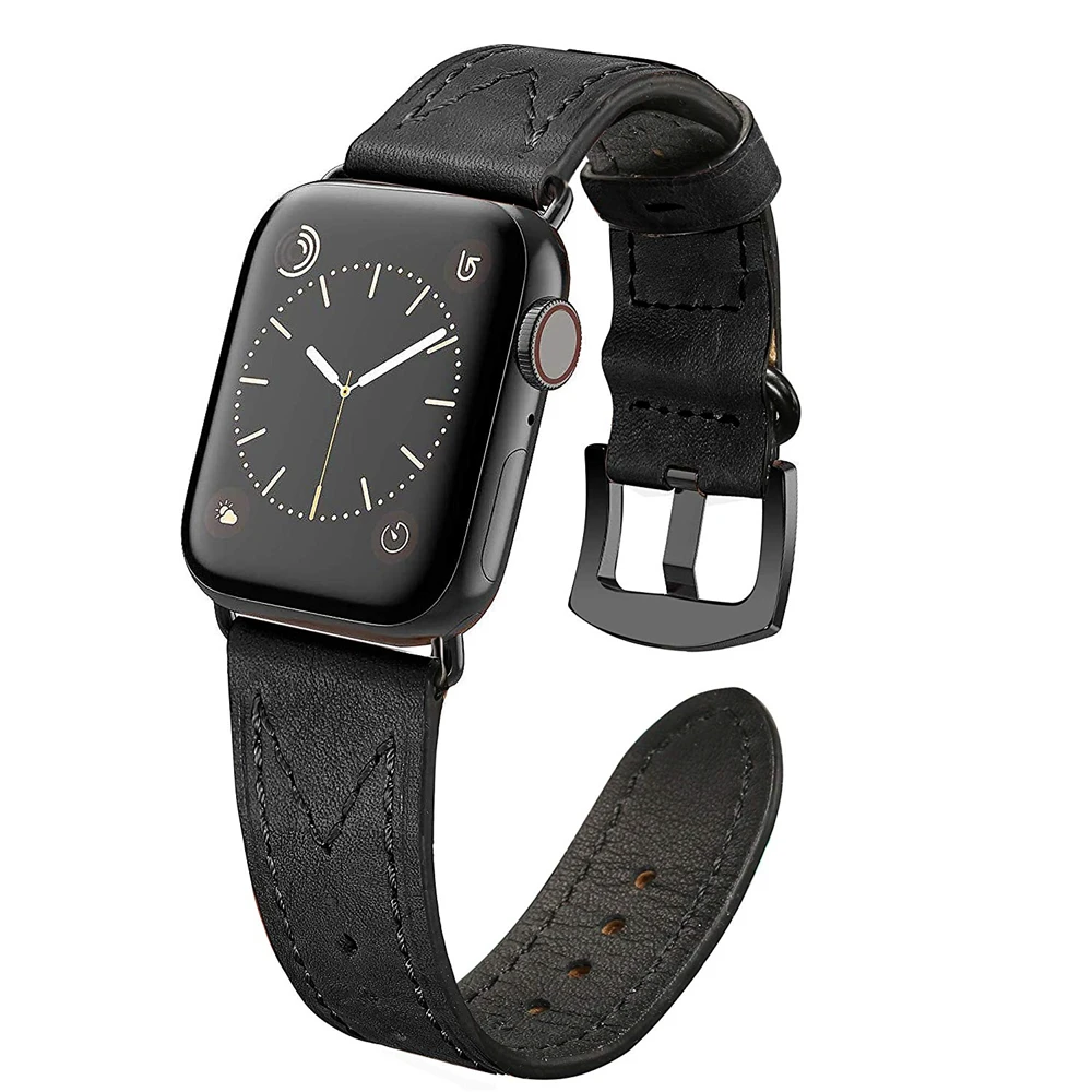 Ремешок кожаный для Apple Watch Band, подходит для iWatch 38 мм 42 мм Series 5/4/3/2/1, 44 мм 40 мм, аксессуары для мужчин и женщин
Ремешок кожаный для Apple Watch Band, подходит для iWatch 38 мм 42 мм Series 5/4/3/2/1, 44 мм 40 мм, аксессуары для мужчин и женщин