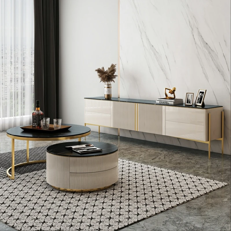 Rock TV cabinet coffee table combination set simple small living room cabinet furniture
Rock TV cabinet coffee table combination set simple small living room cabinet furniture