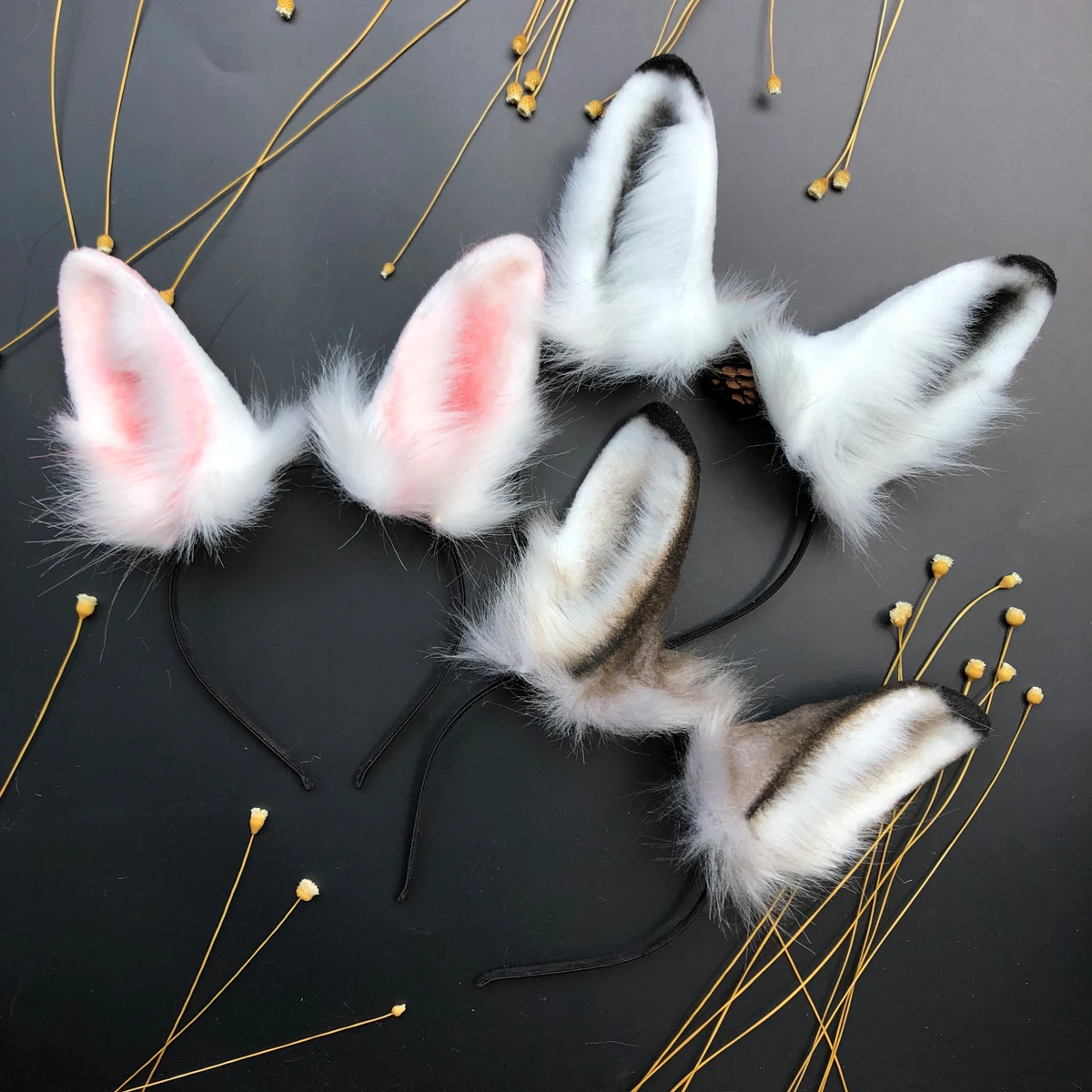 Original Hand-made Work Gray Bunny Rabbit Ears Hairhoop Headwear Headband Custom Cosplay
Original Hand-made Work Gray Bunny Rabbit Ears Hairhoop Headwear Headband Custom Cosplay