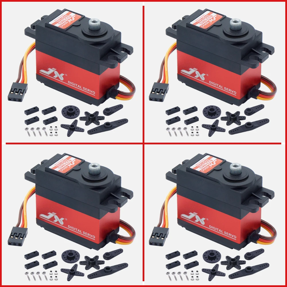 4pcs JX PDI-6221MG 20KG Large Torque Digital Coreless metal gear Servo For RC car TRAXX AS baja boat Robot airplanes
4pcs JX PDI-6221MG 20KG Large Torque Digital Coreless metal gear Servo For RC car TRAXX AS baja boat Robot airplanes