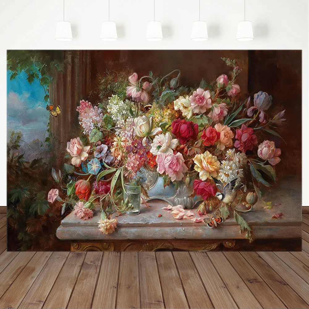 MOCSICK Retro Art Oil Painting Flower Phtography Background Newborn Baby Kids Photographic Backdrops For Photo Studio
MOCSICK Retro Art Oil Painting Flower Phtography Background Newborn Baby Kids Photographic Backdrops For Photo Studio