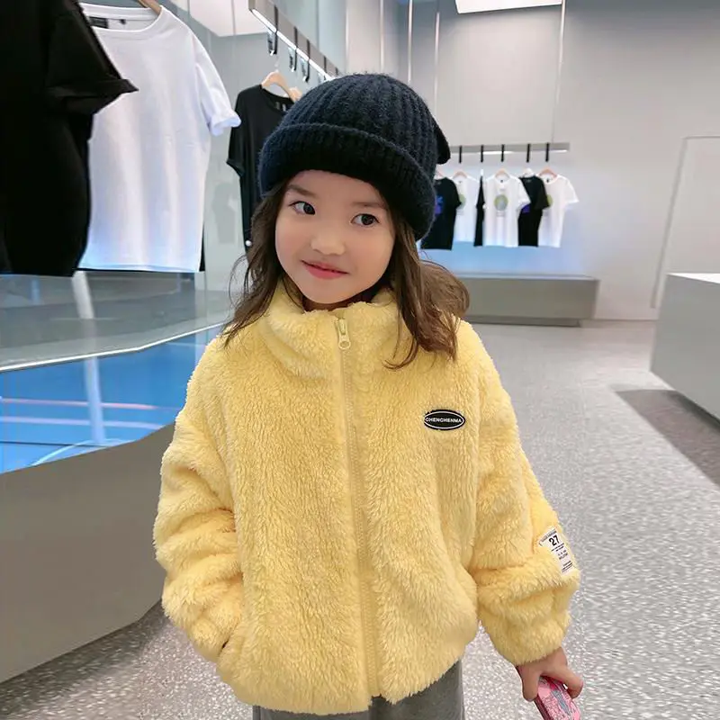 Children's Coat Autumn and Winter 2022 New Girls' Outerwear Plush Thickened Warm Clothe High-necked Loose Jacket for 3-8T Girl
Children's Coat Autumn and Winter 2022 New Girls' Outerwear Plush Thickened Warm Clothe High-necked Loose Jacket for 3-8T Girl