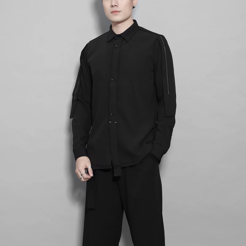 Men's Long-Sleeve Shirt Autumn New Lapel Solid Color Back Personality Stitching Fashionable Men's Fashionable Versatile Shirt
Men's Long-Sleeve Shirt Autumn New Lapel Solid Color Back Personality Stitching Fashionable Men's Fashionable Versatile Shirt