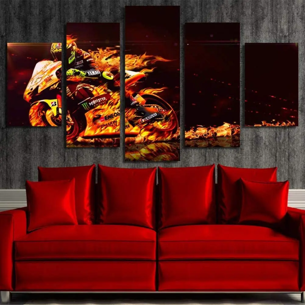 5 Pieces Wall Art Canvas Painting Motorcycle Poster Modern Pictures For Living Room Home Decoration Frame Pictures
5 Pieces Wall Art Canvas Painting Motorcycle Poster Modern Pictures For Living Room Home Decoration Frame Pictures