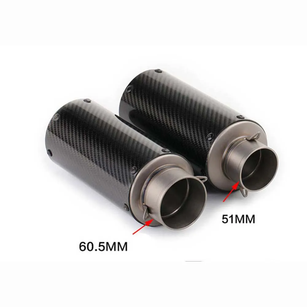 Universal 51mm 60mm Motorcycle Exhaust Muffler Carbon Fiber + Titanium Alloy Scooter Modified Exhaust Muffler Pipe Slip On
Universal 51mm 60mm Motorcycle Exhaust Muffler Carbon Fiber + Titanium Alloy Scooter Modified Exhaust Muffler Pipe Slip On
