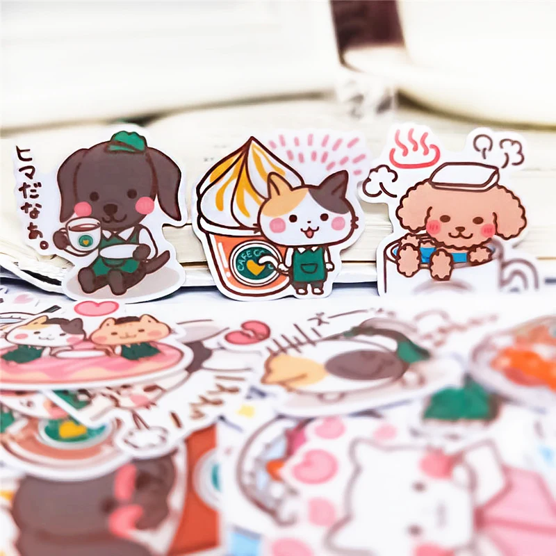 40 шт./упаковка, декоративные наклейки в виде кофейной собаки
40 шт./упаковка, декоративные наклейки в виде кофейной собаки