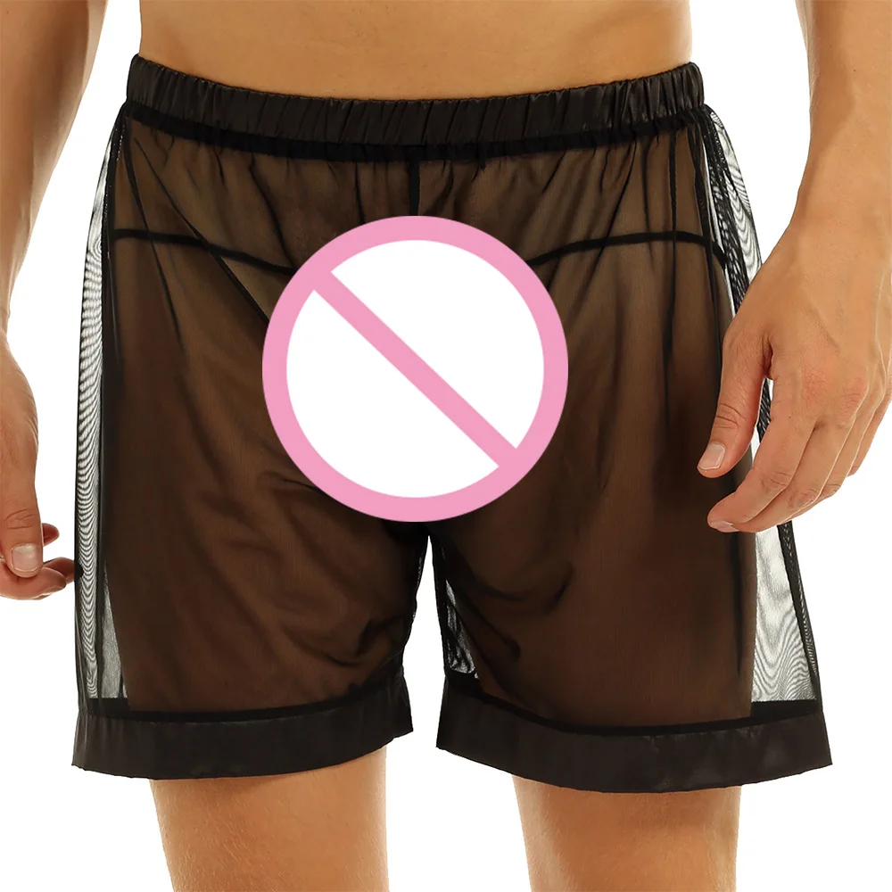 Sexy Boxershorts Men Underwear Slip Sexy Homme Mens Lingerie See-through Mesh Loose Lounge Boxer Shorts Underwear Men Nightwear
Sexy Boxershorts Men Underwear Slip Sexy Homme Mens Lingerie See-through Mesh Loose Lounge Boxer Shorts Underwear Men Nightwear