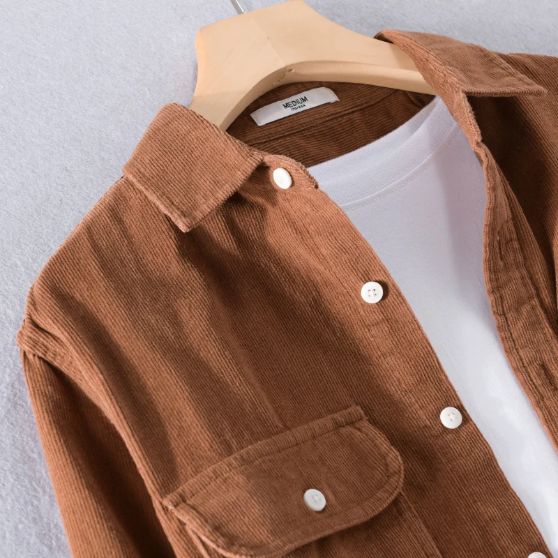 New Italy Autumn spring pure cotton corduroy long-sleeved shirt men fashion simple brand shirts for men top camisa chemise
New Italy Autumn spring pure cotton corduroy long-sleeved shirt men fashion simple brand shirts for men top camisa chemise