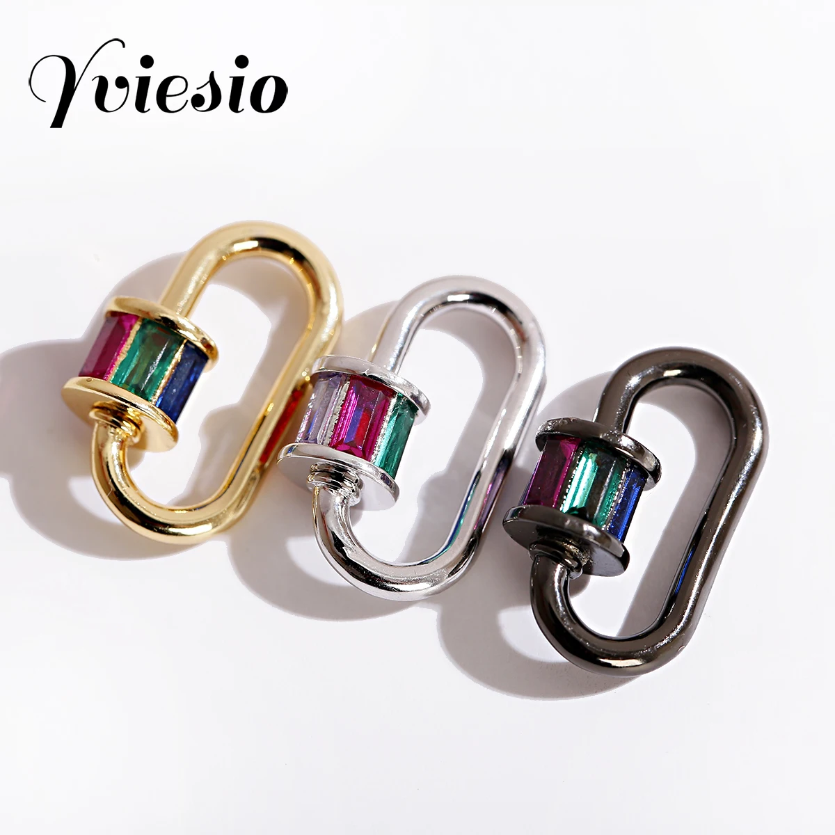 CZ Zircon Charms Copper Fastener Screw Clasps Pendants Accessories For Necklace Handmade DIY Jewelry Making
CZ Zircon Charms Copper Fastener Screw Clasps Pendants Accessories For Necklace Handmade DIY Jewelry Making