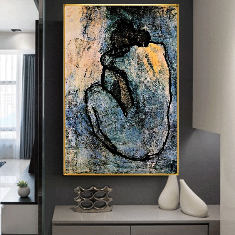 Famous Painting Blue Nude By Pablo Picasso Canvas Painting Poster and Prints Wall Art Cuadros Pictures for Living Room Decor
Famous Painting Blue Nude By Pablo Picasso Canvas Painting Poster and Prints Wall Art Cuadros Pictures for Living Room Decor