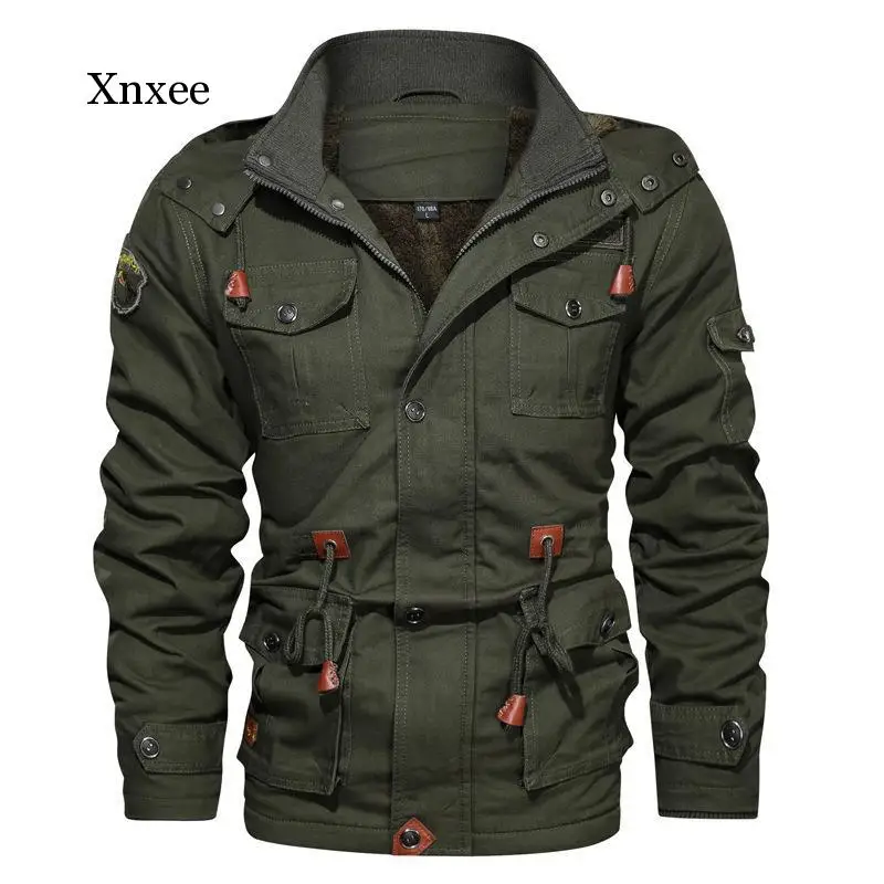 Warm Mens Parka Winter Jacket Fleece Multi-Pocket Casual Tactical Army Jacket Men 5Xl Hooded Jaquetas Masculina
Warm Mens Parka Winter Jacket Fleece Multi-Pocket Casual Tactical Army Jacket Men 5Xl Hooded Jaquetas Masculina