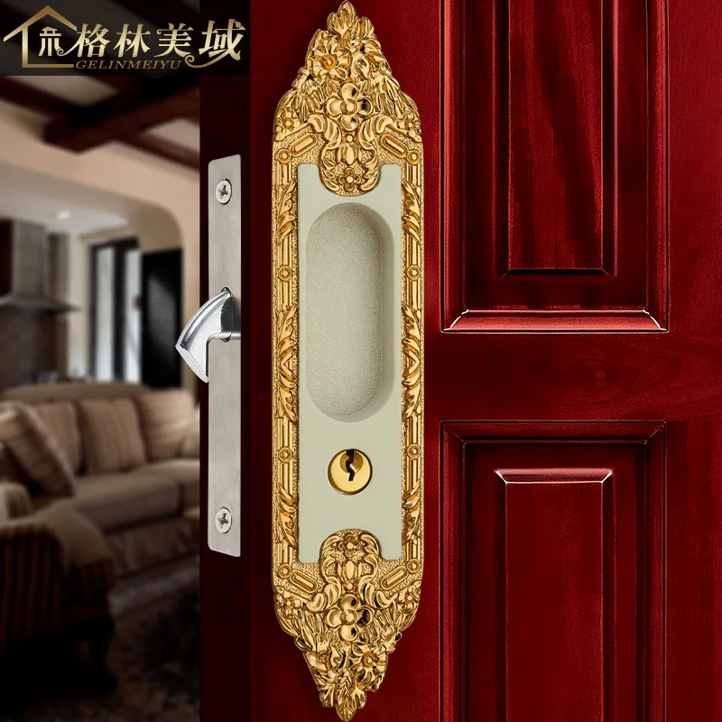 Copper Locked Copper Sliding Door Lock Copper Kitchen Bathroom Slide Door Lock American Handle Handle 02
Copper Locked Copper Sliding Door Lock Copper Kitchen Bathroom Slide Door Lock American Handle Handle 02